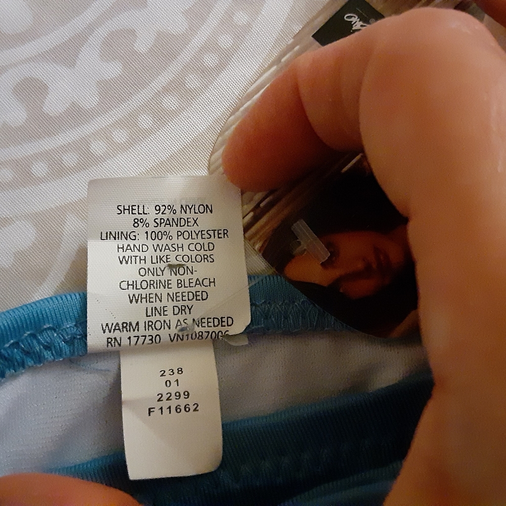 SOLD!!NWT Mossimo blue bikini bottom Sz Med - Picture 6 of 6
